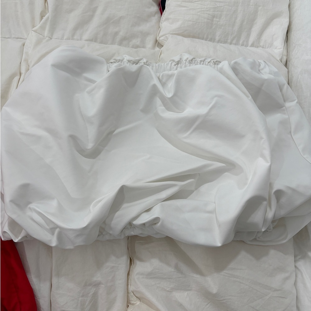 Zara White balloon mini SKIRT